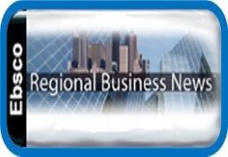 Ebsco Regional Business News over a picture of skyscrapers