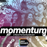 Momentum: A Race Forward podcast logo.