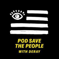 Pod Save the People podcast logo.