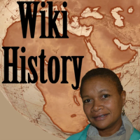 Wiki History podcast logo.